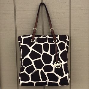 Michael Kors Giraffe Canvas Tote